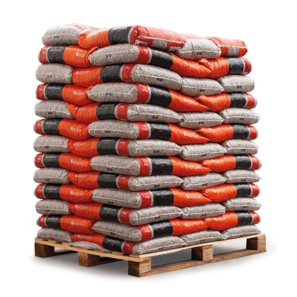 1 pallet – Red wood pellets, 975 kg