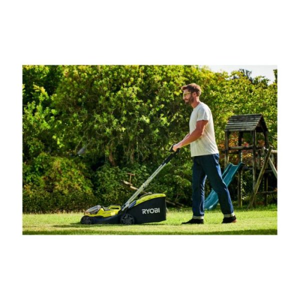 RYOBI – 36V Hybrid Lawn Mower (powered by 2 ONE+™ batteries) – 37 cm cutting width + 2 x 5 Ah batteries & charger – RY18LMH37A-250 – Image 3