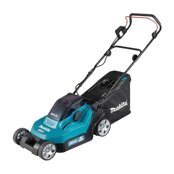 36V (2x18V) 38cm Rasenmäher + 2 x 4Ah Akkus + Doppelladegerät im Karton – MAKITA – DLM382CM2