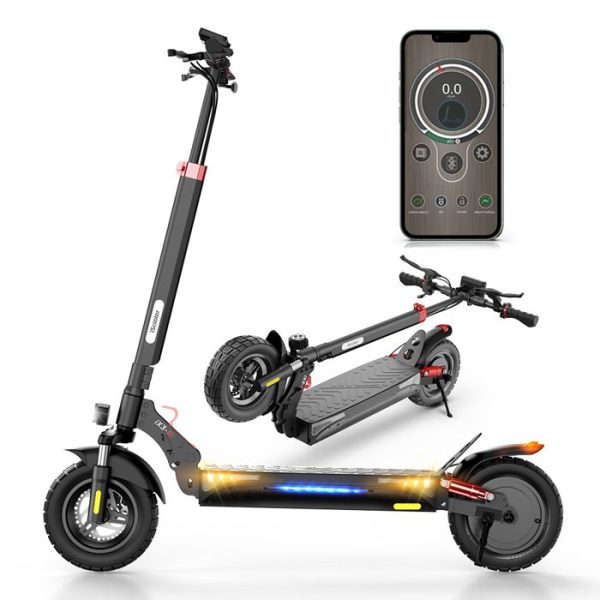 iScooter iX3 electric scooter, 800 W, 40 km range, 10-inch wheels, 48 V 10 Ah battery, app control, dual shock absorbers